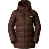 The North Face Kadın Hyalıte Down Parka Orta Kalın Polyester Kumaş ile Kahverengi Renkli Dış Giyim