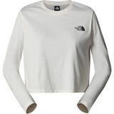 The North Face Kadın L/s Sımple Dome Crop T-Shirt Beyaz Renk XS Beden Konforlu Kumaş