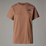 THE NORTH FACE Kadın W S/S Box NSE Relaxed Tee T-Shirt, Latte Tnf Beyaz, L