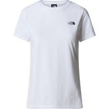 The North Face Kadın W S/S Simple Dome Slim Tee Şık Tasarımlı Nefes Alabilir Dokuma T-Shirt - Beyaz