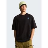 THE NORTH FACE Liquid Box NSE Oversized T-Shirt, S, 5003365139, Siyah, Erkek