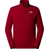 The North Face M 100 Glacier 1/4 Zip - Eu Erkek Polar - Kırmızı
