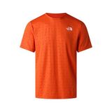 The North Face M 24/7 Pentadome Embossed Reg Ss Tee Erkek Outdoor Tişörtü NF0A8G87G6L1 Turuncu