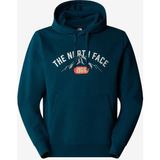 The North Face M Hoodie Varsity Graphic Erkek Sweatshirt NF0A89DJ-1NO - L - Petrol