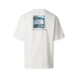 The North Face M Lıquıd Box Nse Oversıze Short Sleeve T Erkek Outdoor Tişörtü NF0A8G9WFN41 Beyaz - XL