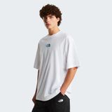 The North Face M Liquid Logo Oversize Short Sleeve Tee- Erkek T-Shirt - Beyaz