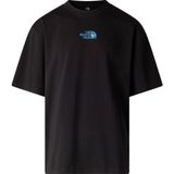 The North Face M Lıquıd Logo Oversıze Short Sleeve Tee- Erkek Tişört NF0A8G9UJK31 - XL - Siyah