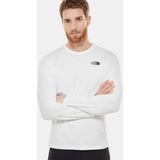 The North Face M L/s Red Box Tee - Eu Erkek Tişört - Beyaz