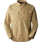 The North Face M L/S Sequoia Shirt Erkek Outdoor Gömlek - Bej