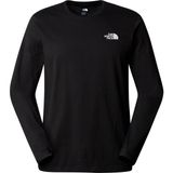 The North Face M L/S Simple Dome Tee Erkek Uzun Kollu T-Shirt - Siyah - 2XL