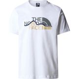 The North Face M S/s Mountain Line Tee Erkek T-Shirt - Beyaz - XS