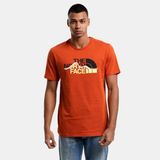 The North Face M SS Mountaın Lıne Tee Sarı Erkek T-Shirt NF0A7X1NIWR1 - Turuncu