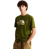 The North Face Mountain Line Regular Erkek Yeşil Outdoor T-Shirt NF0A8GUXBRI1