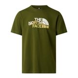 THE NORTH FACE Mountain Line Regular Kısa Kollu T-Shirt, L, NF0A8GUXBRI1, WOODLAND GREEN, Erkek