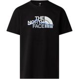 THE NORTH FACE Mountain Line Regular Kısa Kollu T-Shirt, L, NF0A8GUXJK31, TNF BLACK, Erkek