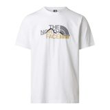 THE NORTH FACE Mountain Line Regular Kısa Kollu T-Shirt, S, NF0A8GUXFN41, TNF White, Erkek