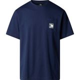 The North Face Mountain Logo Relaxed S/S Pocket Tee Erkek T-Shirt - Lacivert