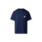 THE NORTH FACE Mountain Logo Relaxed Tişört, L, NF0A8E3M8K21TNF.8K21L, Lacivert, Erkek