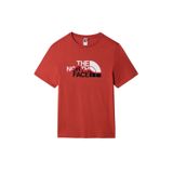 The North Face NF00A3G2UBR1 M S/S Mountain Line Tee - Eu Erkek Kırmızı Outdoor Tişört