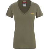 The North Face NF00A3H67D61 W Simple Dome Tee Haki Günlük Kadın T-Shirt