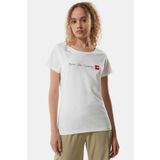 The North Face NF00A6PRLB11 Neverstopexploring Tee-Eu Kadın Beyaz Outdoor Tişört