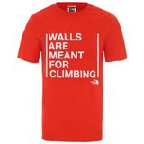 The North Face NF0A3S3S15Q1 Kırmızı M Wlls For Climbing Tee Erkek Günlük T-Shirt
