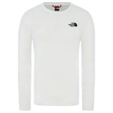 The North Face NF0A493LFN41 M L-S Red Box Tee Eu Beyaz Erkek T-shirt