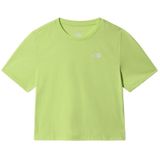 The North Face NF0A55AYHDD1 Foundation Crop Yeşil Kadın T-shirt