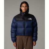 The North Face NF0A5GGE92A1-001 Lacivert W Nuptse Short Jacket Kadın Mont