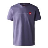 The North Face NF0A7X1MFN41_M S/S NEVER STOP EXPLO Bisiklet Yaka Düz Beyaz Erkek T-shirt