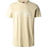 The North Face NF0A827H3X41 M SS Woodcut Dome Tee-Eu Beyaz Bej Erkek T-shirt
