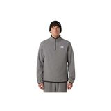 The North Face NF0A8D0QCQI1 Glacier Fleece 1/4 Zip Gri Erkek Outdoor Polar