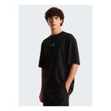 The North Face NF0A8G9UJK31-M LIQUID LOGO OVERSIZ Siyah Yuvarlak Regular Fit Düz Erkek T-Shirt