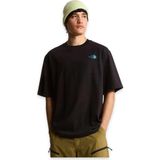 The North Face NF0A8G9W M Liquid Box Nse Oversize Sleeve T Siyah Erkek T-Shirt - 0-Siyah