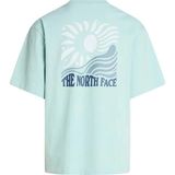 The North Face NF0A8GA0G701-M SUN OVERSIZE-GRAPHIC Mavi Regular Fit Baskılı Erkek T-Shirt