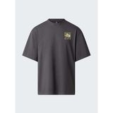 The North Face NF0A8GA0RHI1-M SUN OVERSIZE-GRAPHIC Gri Yuvarlak Yaka Regular Fit Baskılı Erkek T-Shirt