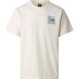 The North Face NF0A8GB1QLI1 M Mountaın Escape Relaxed Short Sleeve T Beyaz Erkek Tişört