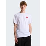 The North Face NF0A8GUVFN41-M NSE REG SS TEE-GRAP Beyaz Yuvarlak Regular Fit Baskılı Erkek T-Shirt