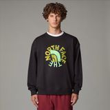 The North Face Oversızed Crew Erkek Siyah Sweatshirt - --Siyah - XL