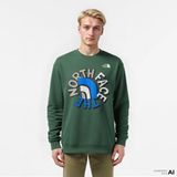 The North Face Oversized Crew Erkek Yeşil Mont.- - XL