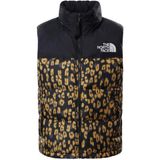 The North Face Print 1996 Retro Nuptse Kadın Yelek Sarı - Siyah - Sarı