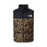 The North Face Print 1996 Retro Nuptse Kadın Yelek Sarı - XS - Siyah