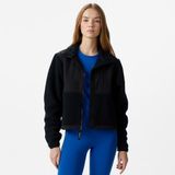 The North Face Retro Denali Kadın Siyah Düz Ceket Geri Dönüştürülmüş Polar Kumaş Özellikli