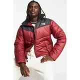 The North Face Saikuru Puffer Jacket Erkek Şişme Spor Mont Bordo Siyah
