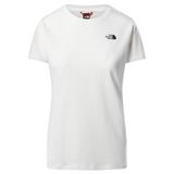 The North Face Simple Dome Kadın Beyaz Bisiklet Yaka Tişört, S, NF0A4T1AFN41