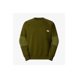 THE NORTH FACE Terry Relaxed Crew Erkek Haki Sweatshirt