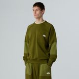 The North Face Terry Relaxed Crew Erkek Yeşil Sweatshirt.- - M