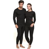 The North Face Thermoform Heavy Unisex Termal İçlik Takım HZT1001 Siyah Polyester Malzemeden Üretilmiştir - 3XL