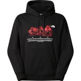 The North Face U Mnt Annıversary Relaxed Crew Kapşonlu Sweatshirt Siyah Pamuklu Erkek Kullanım İçin İdeal NF0A8DN7JK31
