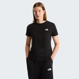 THE NORTH FACE W Evolution Simple Dome Slm Short Sleeve T-Shirt, S, NF0A8FX7JK31, Siyah, Kadın